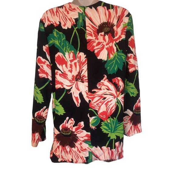 Stella McCartney Long Sleeve Tropical Print Ada Top- sz 38 8 M - Picture 5 of 13